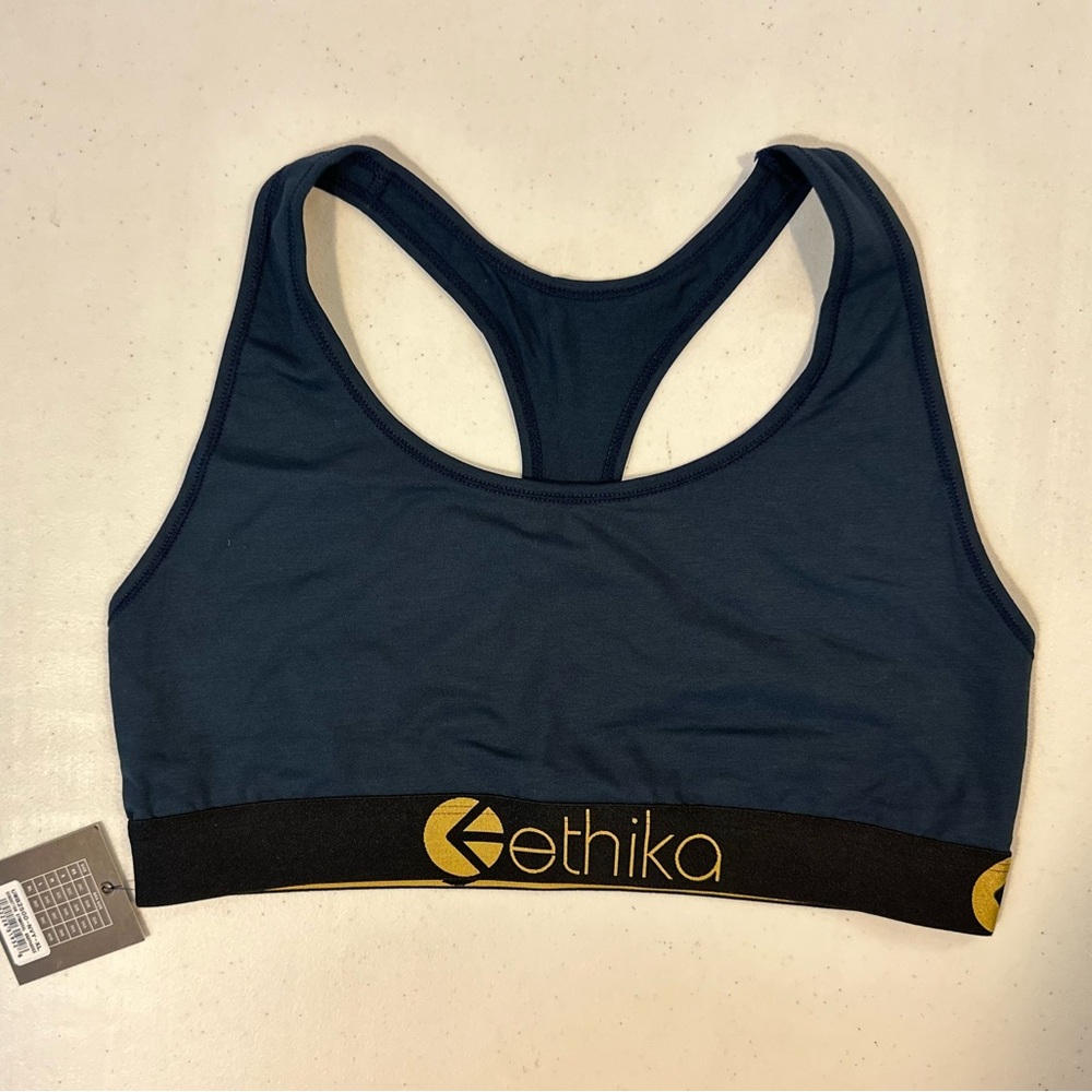 ETHIKA Navy Sports Bra size XL